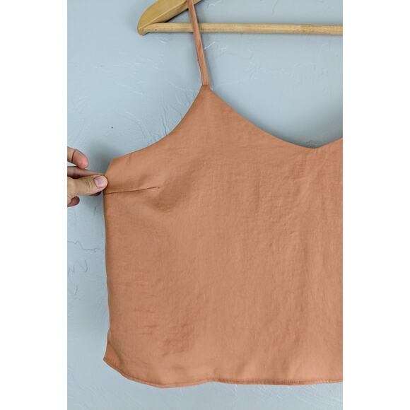AMERICAN EAGLE Peach Cami Crop Top Size Small - Picture 2 of 9